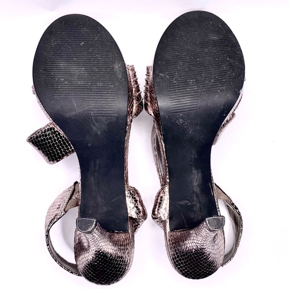 Women’s Nine West Silver Strap 4 inch heels-8 - Picture 4 of 6